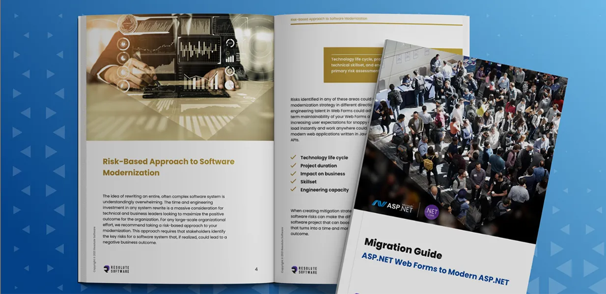 Migration Guide ASP.NET Web Forms To Modern ASP.NET Resolute Website@2X
